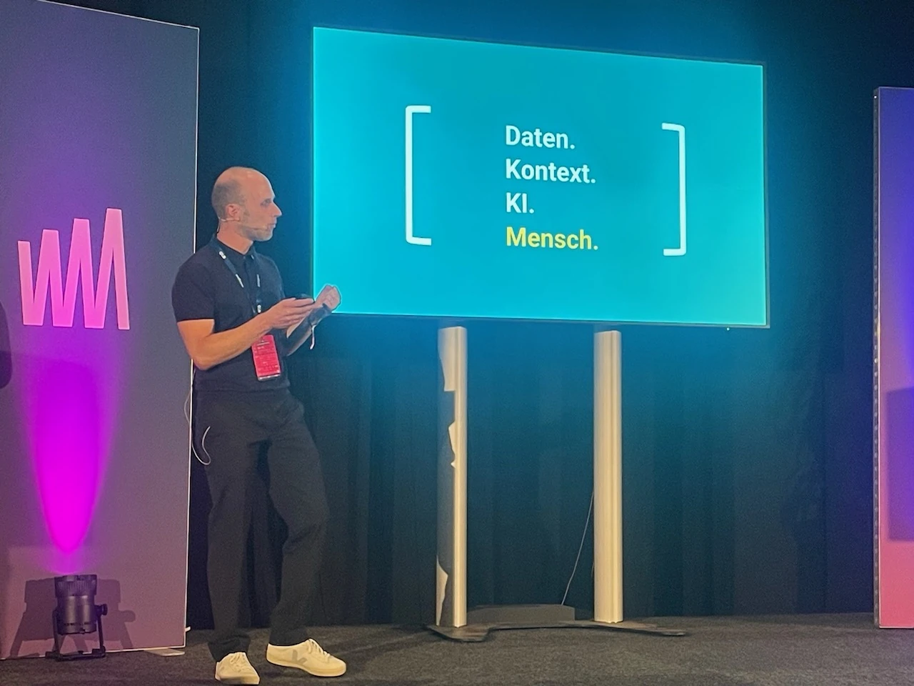 Thede Helmers beim Vortrag auf der GrowMorrow